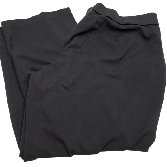 Lane Bryant Black Dress Wider Leg Pull On Trouser Pants Women's Size 18 20 - Picture 1 of 12